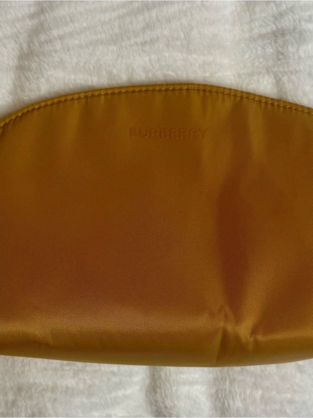 Burberry Gold Cosmetic Pouch / Makeup Bag – Gift With Purchase